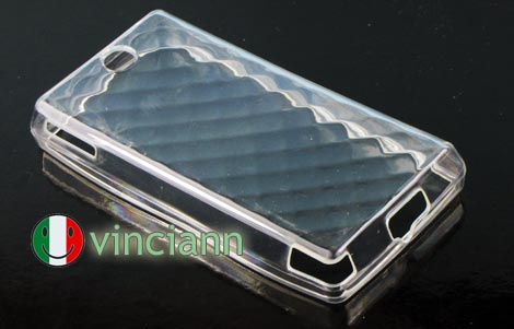   CRYSTAL CASE cover antiurto BIANCA per HTCTouch Diamond 2. Modello