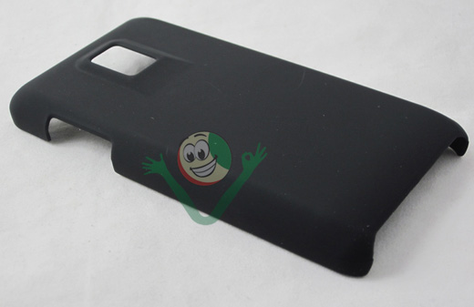 Custodia back cover rigida NERA per LG Optimus Dual 2x  